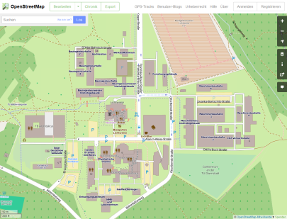 Titelleiste Openstreetmap